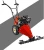 Self-propelled gasoline engine grass trimmer and lawn mower