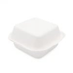 Sell well the paper box for lunch solid color disposable paper tableware 450ml Hamburger Box