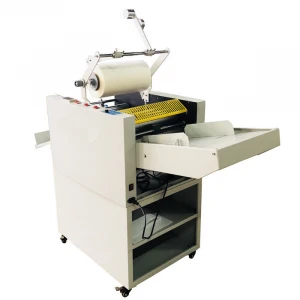 SG-390E Oil Heating Automatic laminating machine with auto feeding and cutting pneumatic machine