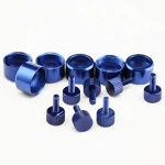 Shenzhen Manufacturer Knurl Custom Metal Parts Round Audio Control Amplifier High Precision Amp Knobs