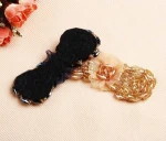 Shining flower bow beaded shoes decorations for high-heel