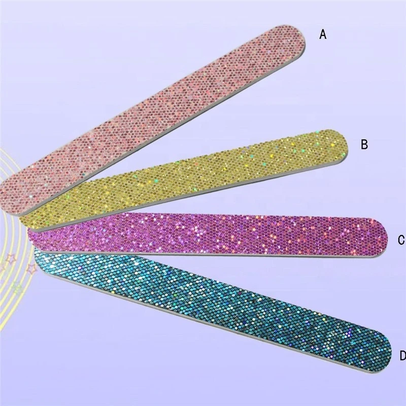 Shiny Bling Personalized Nail Files Accepted Customized Pattern