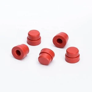 Silicone rubber stopper for the blood collection test tube