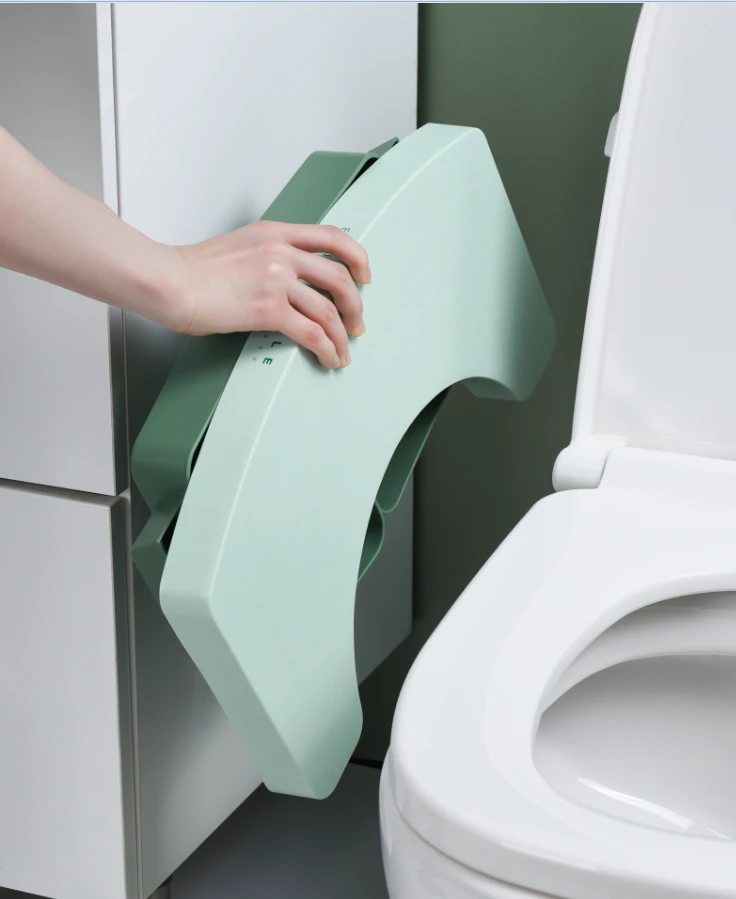 Simple toilet foot stool plastic portable mail order box bathroom toilet stool