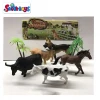 Simulation 6 inch plastic farm animal toy for kids