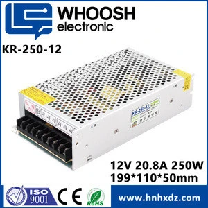 Single output CE KC approved 250W 12v 24v Switching Power Supply