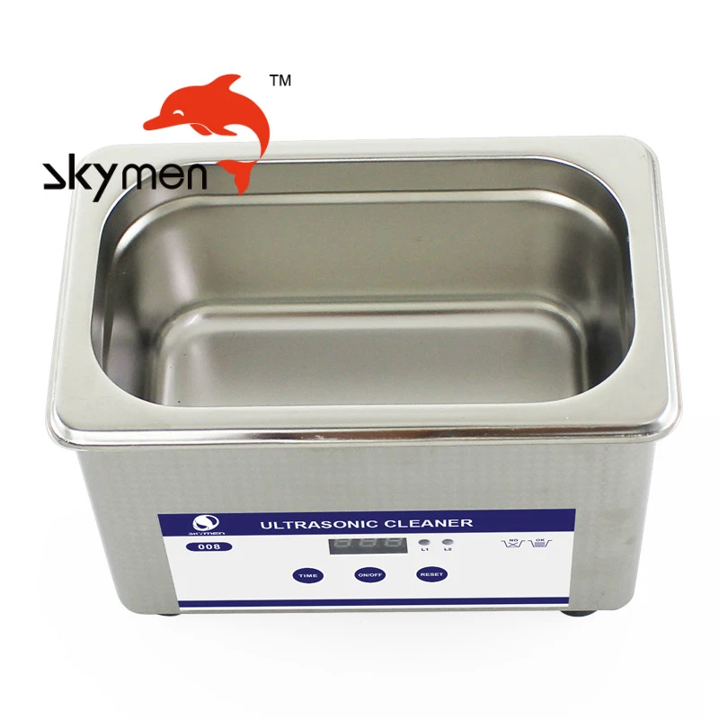 skymen 1.3L 60W SUS304 JP-009 SUS 304  sliver ultrasonic cleaner dental cleaning machine