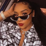 SKYWAY Rhinestone Half Frame Sunglasses Hot Selling Fashion Cateye Women PC Sun Glasses UV400