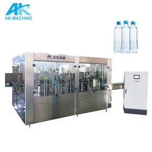 Small PET bottled water bottling equipment / drinking water making filling capping machine / processing plant