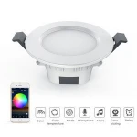 Smart LED Downlight by Bluetooth Mesh RGB Bulb Light Lamp Remote Control Music Color Changing RGBW Smart Wifi Change Light