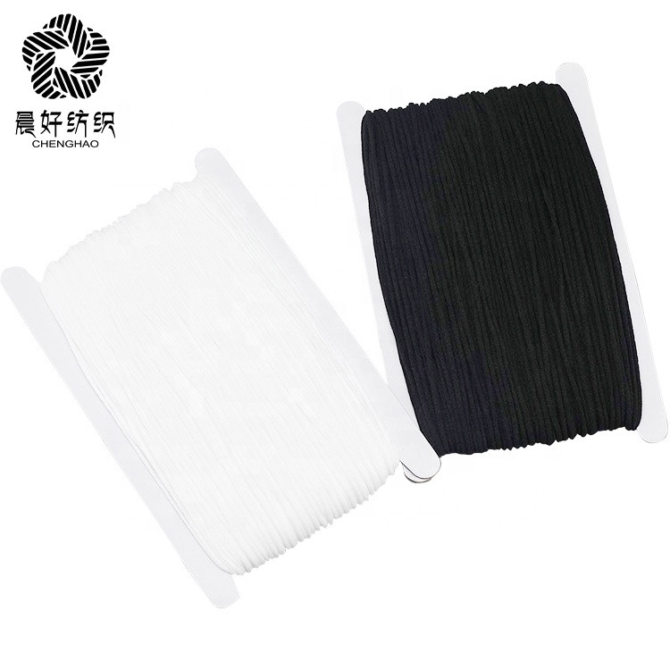 Buy Soft Polyester Nylon Elastic Cord Band Ear Loop Face Ma Sk Elastic ...