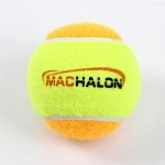 Soft pressurized tennis ball 50% slower stage 2 polyester orange training balls ITF approved quality 12 pcs pack