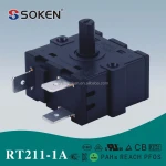 SOKEN bremas 26mm 2 position rotary selector switch 16A 250VAC T100 RT211-1A
