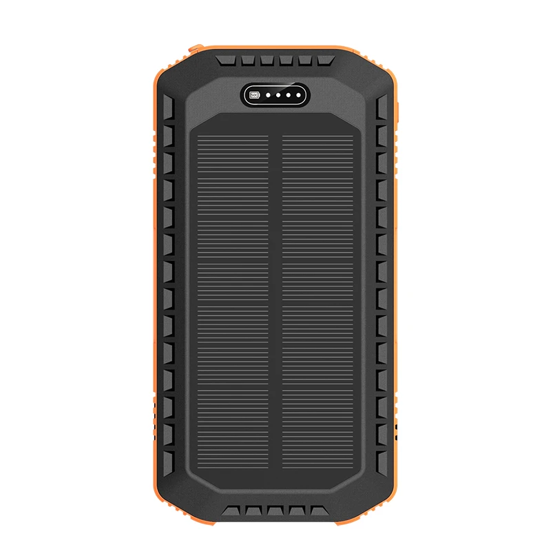 Solar Charger 20000mAh Portable Solar Power Bank with Dual USB Output plus 1 USB C Output Waterproof Compatible Most Smart Phone