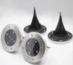 Solar Powered Ground Lights Outdoor lamp Waterproof LED Solar Path Lights Garden Landscape Spike Lighting
