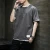 Import solid color blank round neck custom cotton oversized blank mens shirts from China