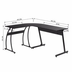 Solid Surface Long Study Computer Desk Assembly Instructions