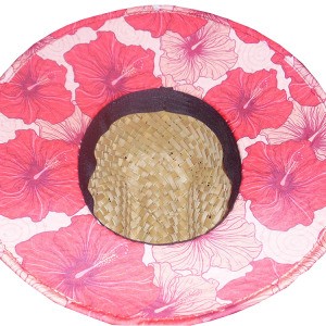 Sombrero Ladies Straw Hat wholesale Wide Brim Cowboy Style Polyester Lining Straw Surf Boater Lifeguard Hat