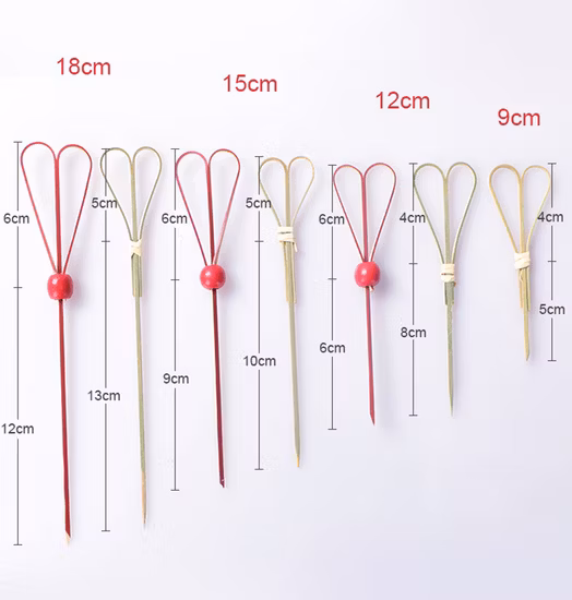 Multi-Function Bamboo Scissors Food Cocktail Stick