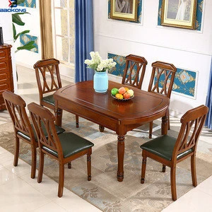 Special  Use Dining Room Furniture  6 Chairs  Wooden Table
