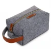 Specializing in the production of customizable logo mens travel toiletry bag felt material multi-purpose toiletry bag