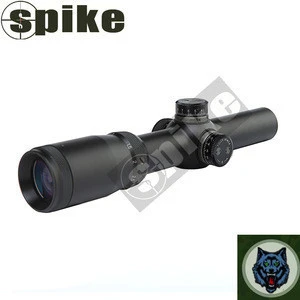 Spike Ballistic CQ Riflescope, 1-4x24mm with Free Mounts, Hunting Scope