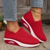 Sports shoes 2024 summer new large womens thick sole flying fabric comfortable breathable polyurethane sole casual sports shoes