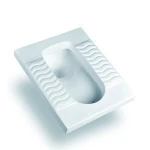 Squat Toilet with Flush Squatting Pan
