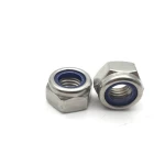 ss unc fasteners manufacturer 3/8 5/16 1/4 10/32 jam nylon lock nuts self-locking nut bolt