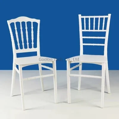 Stackable PP Plastic Hotel Restaurant Furniture Dining Tiffany Wedding Chiavari Chair