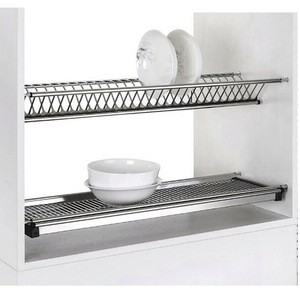 stainless steel 304 Kitchen storage racks dish and bowl holder house dish rack draining board