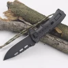 Stainless Steel Blade Plastic Handle Survival Folding Pocket Assisted Knife with paracode whistle fire starter