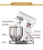 Import Stainless Steel Electric Commercial House hould 7L Egg Flour Butter Three Types Of  Blenders Food Processor Stand Mixer from China
