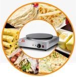 Stainless steel non stick gas crepe maker