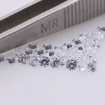 Starsgem cz stone 1mm round brilliant cut lab created cubic zirconia gemstones