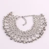Summer hot sales vintage sweet pearl beads crystal elastic foot chain silver fancy new design anklet