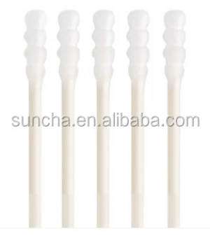 Suncha new design medical cotton ear bud For baby paper stick two-side cotton swab