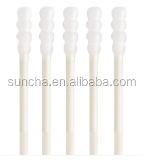 Suncha new design medical cotton ear bud For baby paper stick two-side cotton swab
