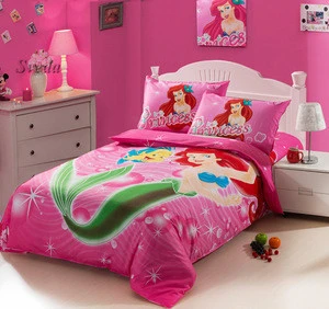 Sveda Hot Selling Princess cartoon bedding set Cute design bedding set for kids baby bedding set