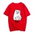 Import T-008 Wholesale cool design short sleeve printed cute cat plain women t shirt from China