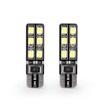 T10 LED 5W5 Signal Lamps Tail Lights Car Bulb White Bule Lemon Green  Lamp Universal