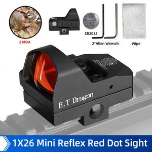 tactical military Waterproof shockproof 1x22 reflex sight standard hunting reflex lens red dot scope for 21.2 rail