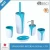 Import The popular plastic toothbrush holder toilet brush accessory 5pcs bathroom set from China
