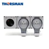 THORSMAN 1Gang 16A Switch and 2Gang Industrial electrical socket