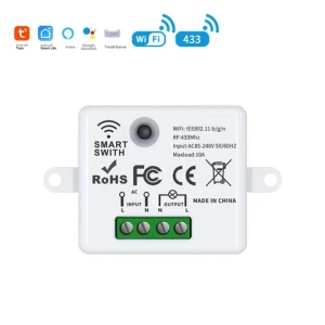 TideLink 10A WiFi Zigbee Smart Switch breaker by Tuya with Voice Control Remote App & Timing Countdown Schedule in smart home