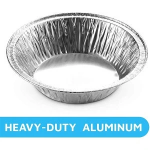 Tin foil pie/tart pan freezer and oven safe one-time use for baking cooking storage and heating dessert cup tart mold