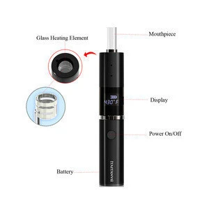 TitanVS Dry Herb Vaporizer T3 with quartz heating glass herb vaporizer pen