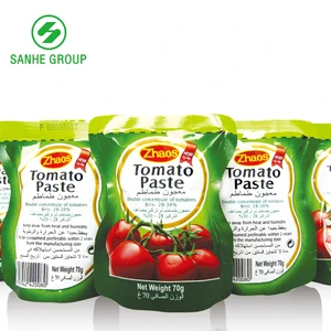 tomato sauce, ketchup in pouches