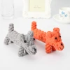 Toothbrush Pet Dog Rope Toys Wholesale Cute Durable Chew Custom Handmade Cotton Toothbrush Pet Dog Rope Toys