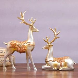 Top grade deer shape home decoration resin crafts home decoration morden home decor